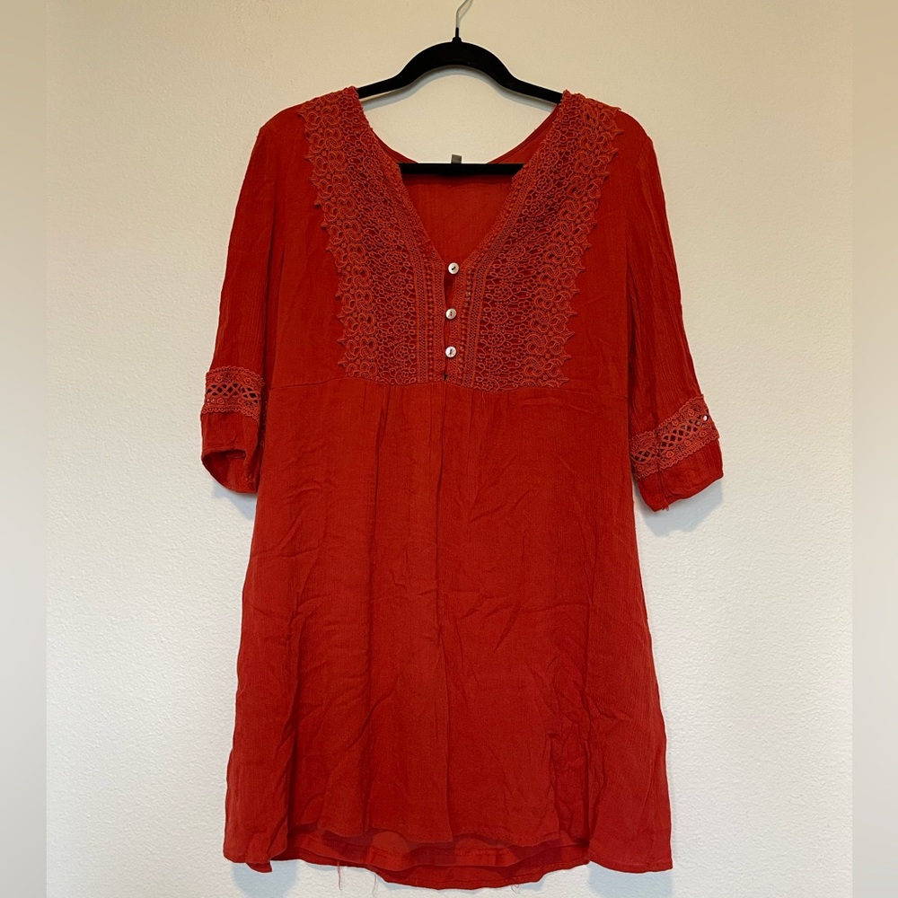 JODIFL Medium Orange Tunic Dress